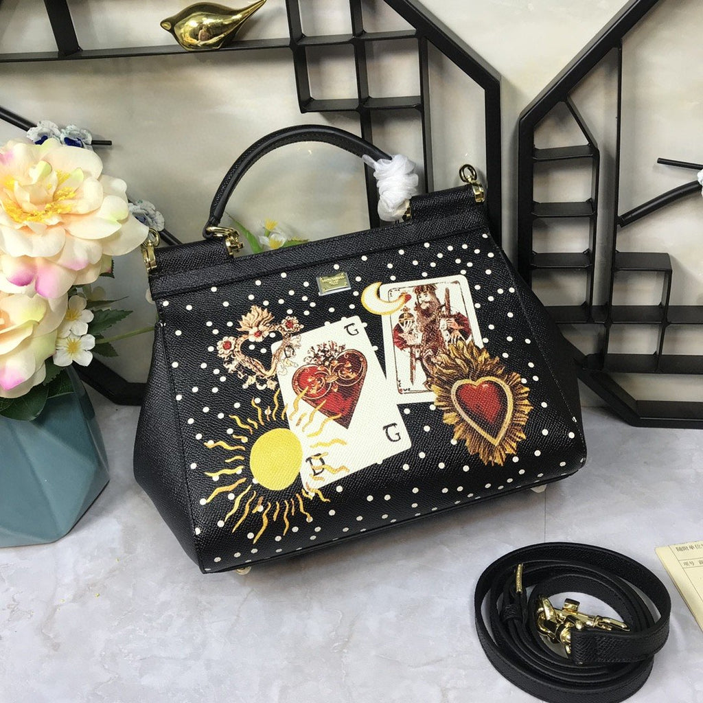 GLAMI 90s Sicily Bag With Logo Print Multicolor For Women 10.2in/26cm GLAMI