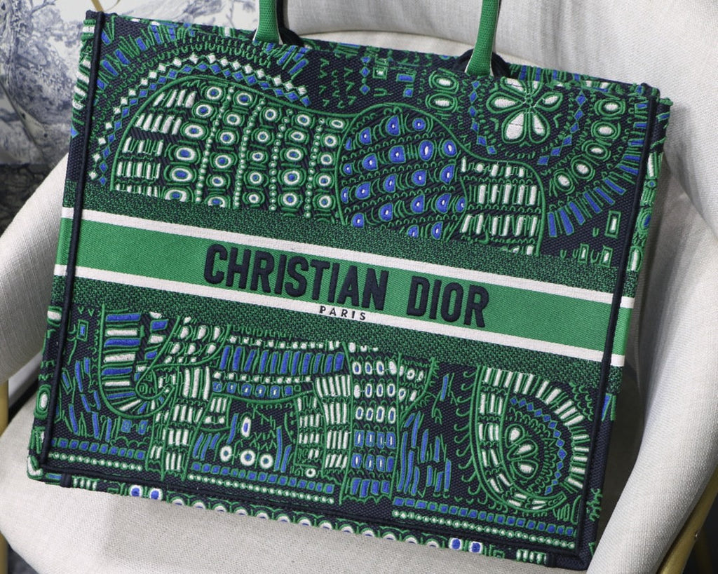 GLAMI Large Book Tote Green Multicolor, For Women, WomenÃ¢â‚¬â„¢s Handbags 16.5in/42cm CD