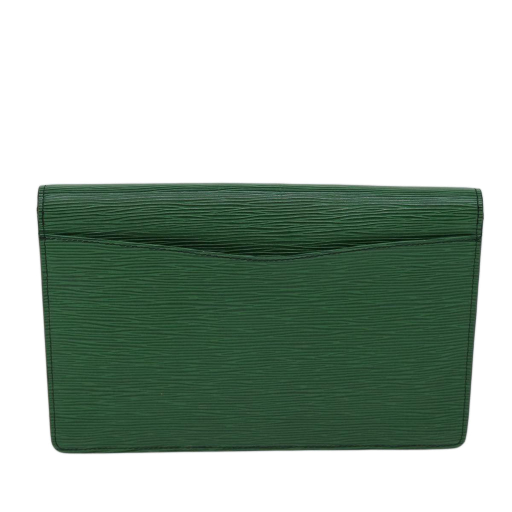 Louis Vuitton Epi Montaigne 27 Clutch Bag Green