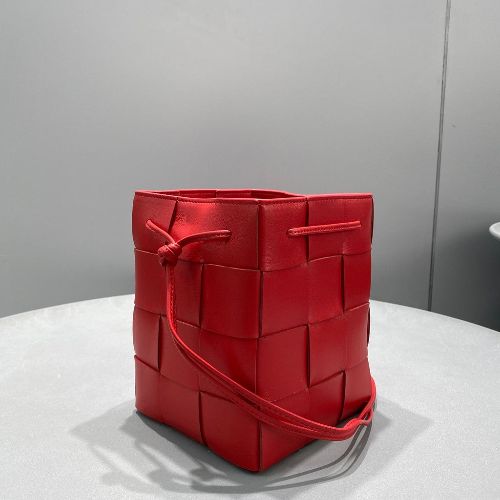 GLAMI Mini Cassette Bucket Bag Red, For Women, Bags 5.5in/14cm 680217VCQC46358