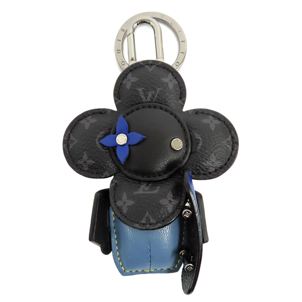 Louis Vuitton Vision Sack Vivienne M77154 Skate Monogram Eclipse Bagg Chamber Keyher Black Blue Leather Small Mens