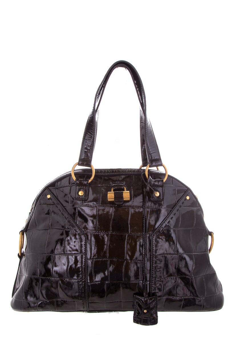 YSL Vintage Black patent Handbag