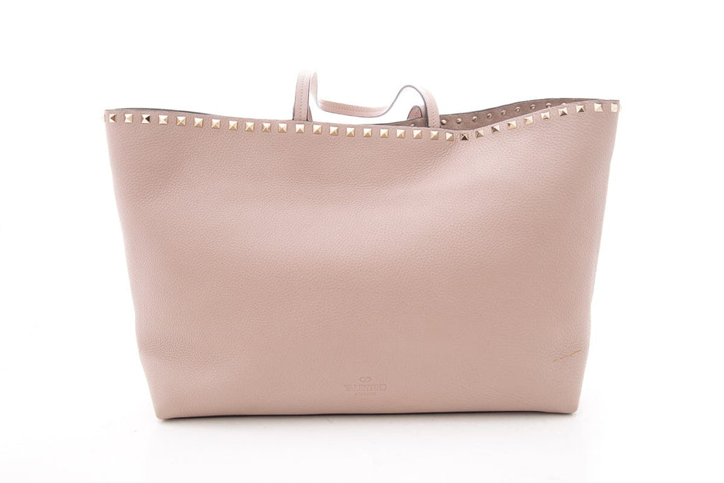 Valentino Lilac Leather Rockstud Tote