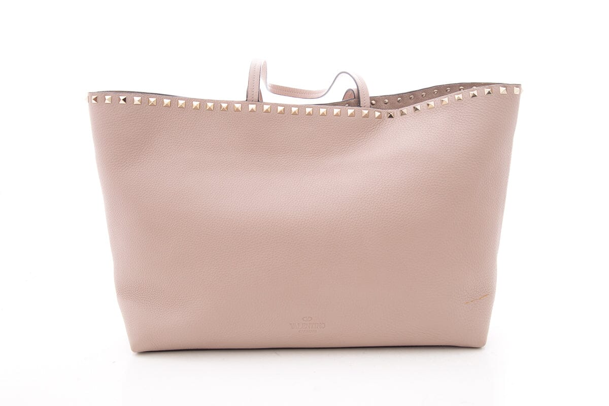 Valentino Lilac Leather Rockstud Tote
