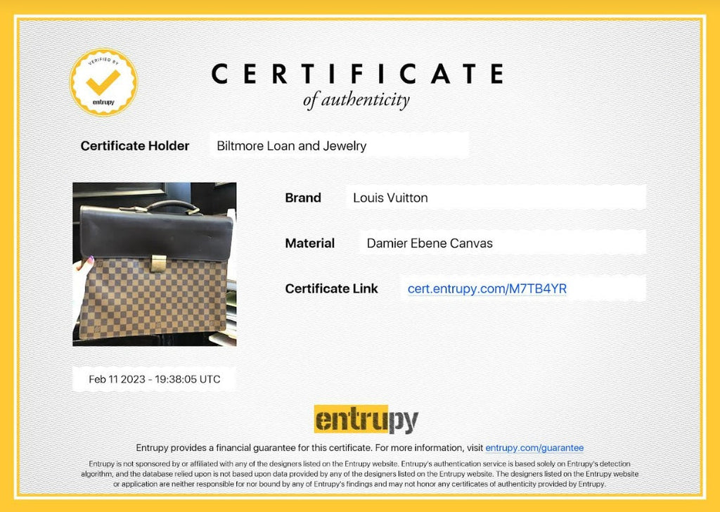 Louis Vuitton Vintage Damier Ebene Altona Briefcase