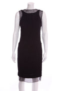Chanel Pre-Fall '06 Black Tweed/Mesh Dress SZ 38