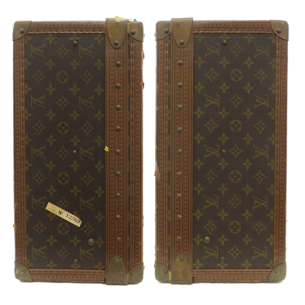 Louis Vuitton Alze - Le 60 Bagg Travel Bag M21228 Monogram Brown G Gold  Leather Tr Initial AT