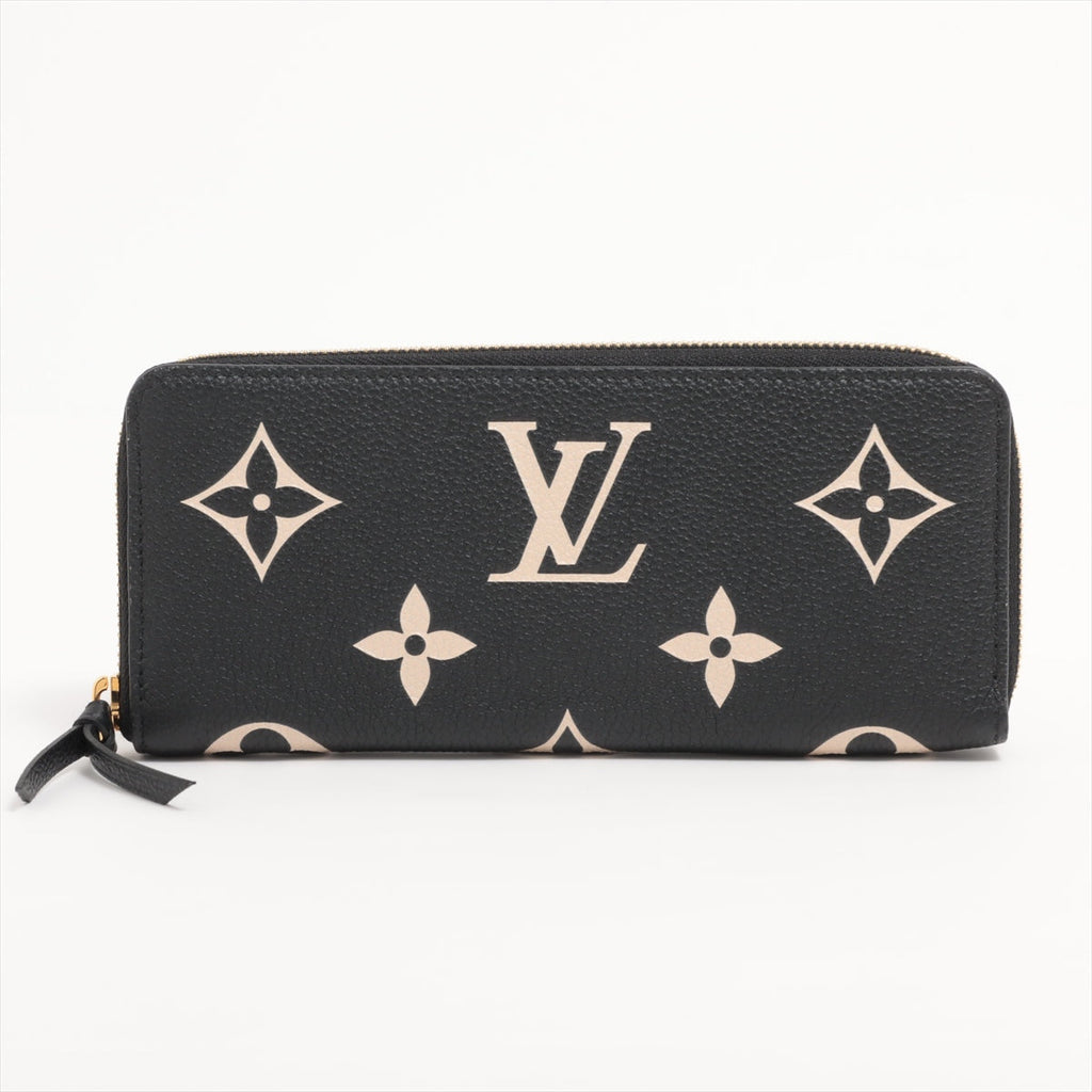 Louis Vuitton Bi-Color Monogram Implant Portefolio Claimance M82338 Noneir Round  Wallet