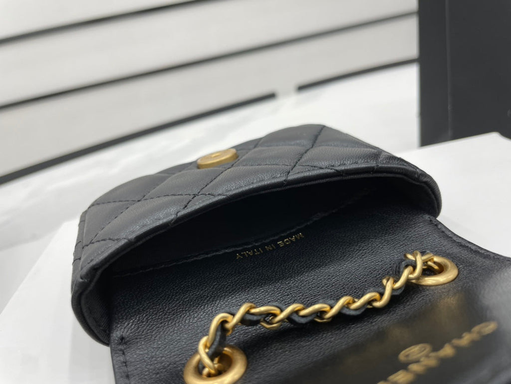 CHLMini GlamIap Bag Black For Women Bags 3.5in/9cm