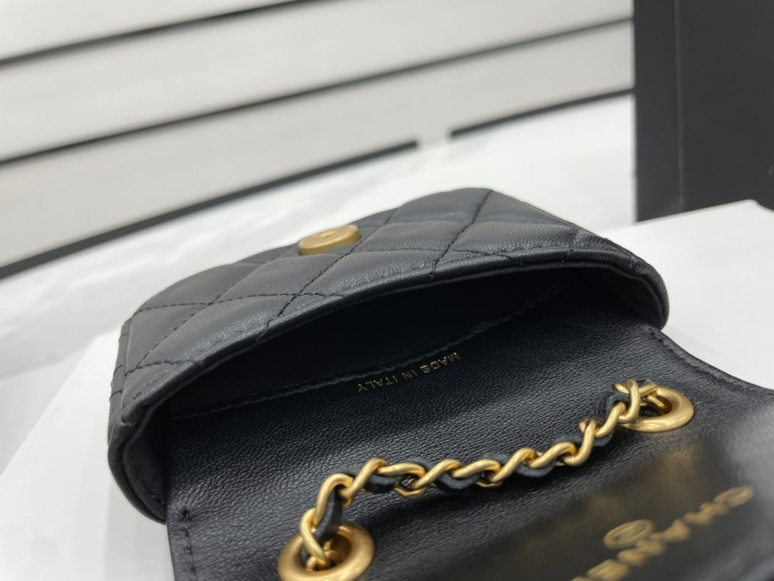 CHLMini GlamIap Bag Black For Women Bags 3.5in/9cm
