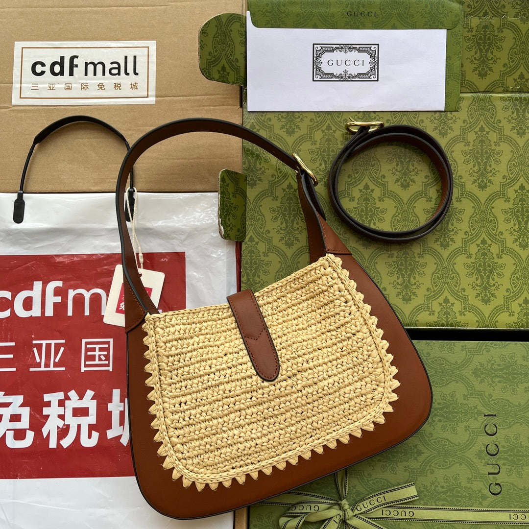 Glami Jackie 1961 Small Bag Beige And Brown For Women, Women’s Bags 10.8in/27.5cm GlamiÃ¢â‚¬Å½ Ã¢â‚¬Å½Ã¢â‚¬Å½