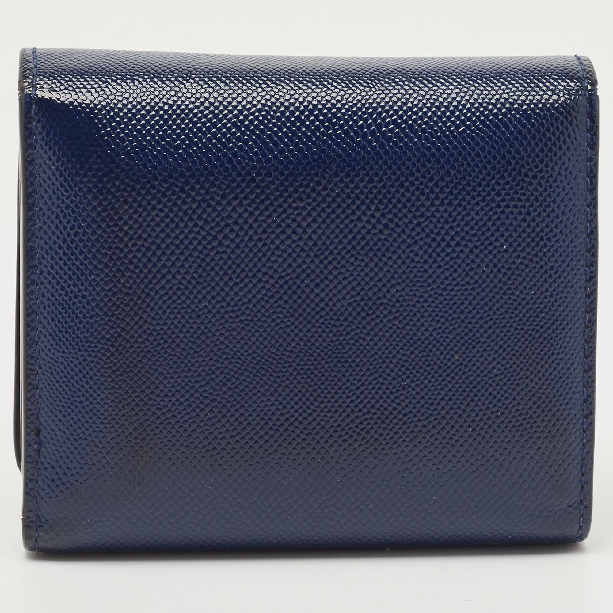 Dior Patent Leather Mania Trifold Wallet