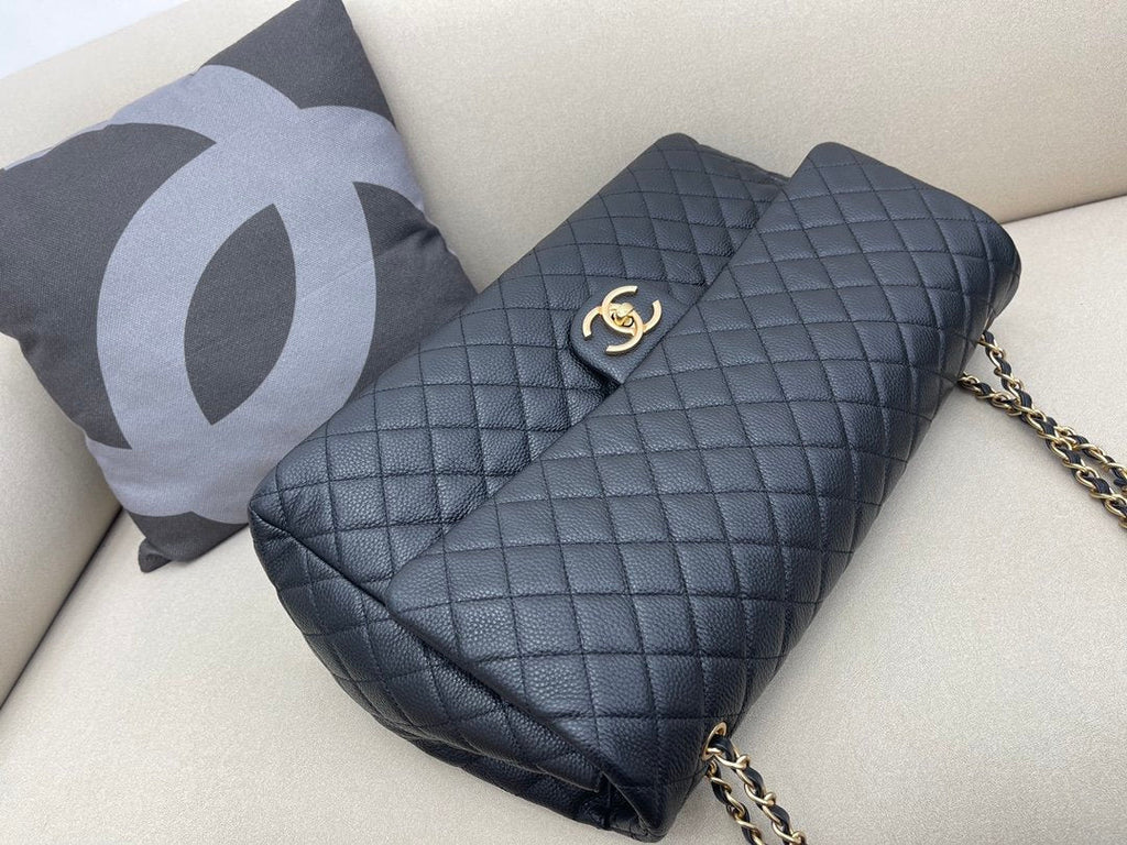 CHL CoCo LuGucciage Gold Toned Hardware 46cm Black For Women