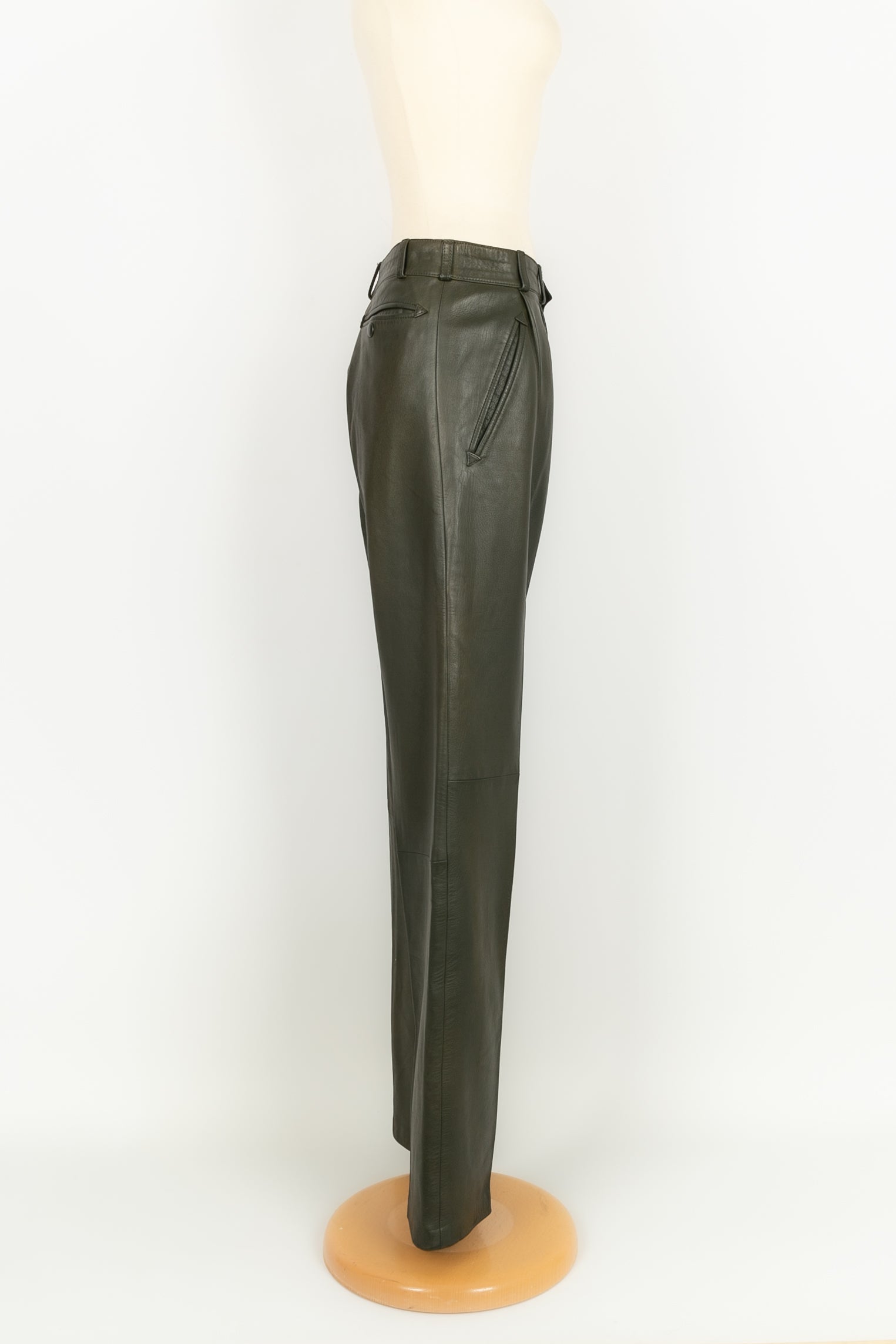 Pantalon en cuir HermÃƒÆ’Ã‚Â¨s 2009