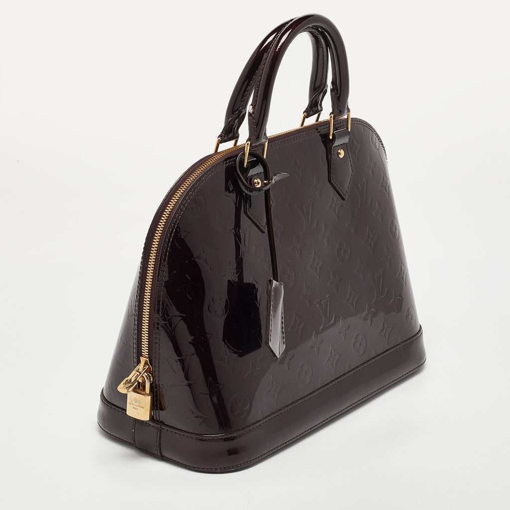 Louis Vuitton Amarante Monogram Vernis  Alma Pm Bag