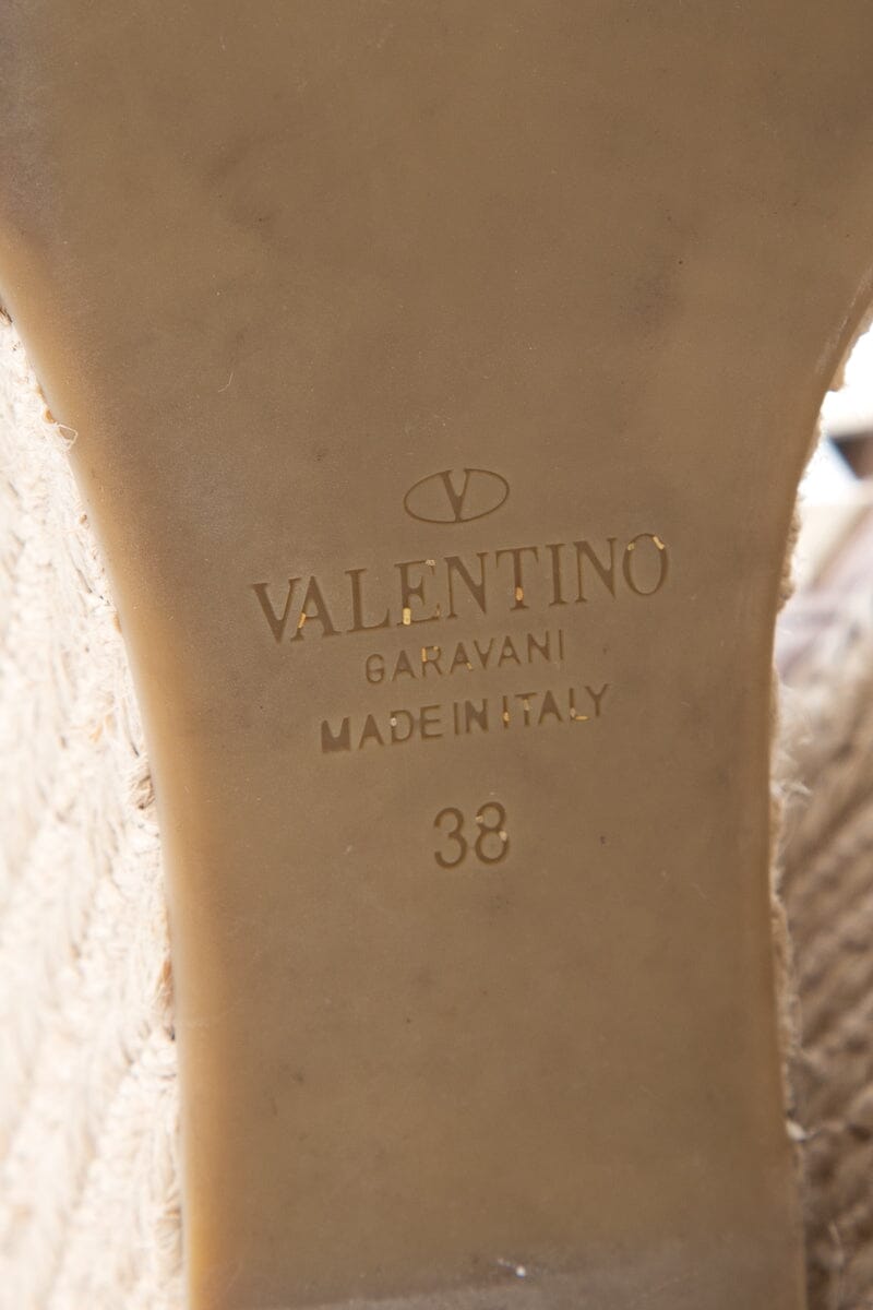 Valentino Blush Wedge SZ 38