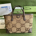 Glami OphiGLAMIa Jumbo Glami MeGLAMIum Tote Camel And Ebony Jumbo Canvas For Women 15in/38cm Glami