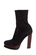 Christian Dior Black and Maroon Suede heels SZ 37