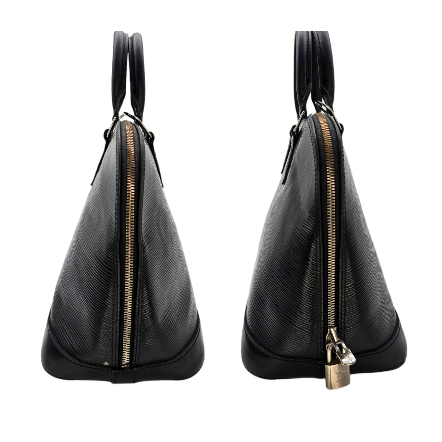 Louis Vuitton 2006 Black EPI Alma PM Satchel