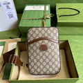 Glami Sling Backpack With InterlockingÃ‚Â G Beige And Ebony Glami Supreme Canvas For Men 9.4in/24cm Glami 696016 92THG 8563