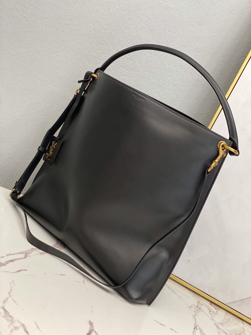 GLAMI Shopping N/S In Supple Black For Women 13.7in/35cm YSL 600306CSV0J1000