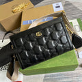 gg Matelasse Shoulder Bag Black For Women, Women’s Bags 10.2in/26cm gg