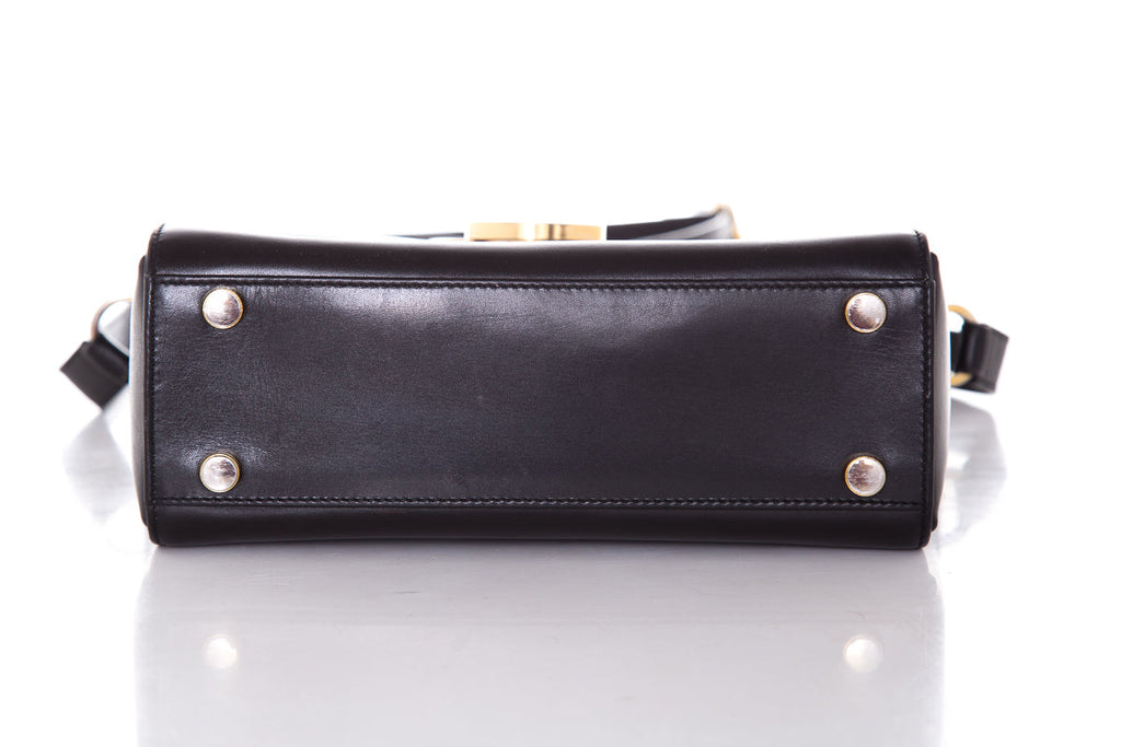 Salvatore Ferragamo Black Gancini Cross-Body