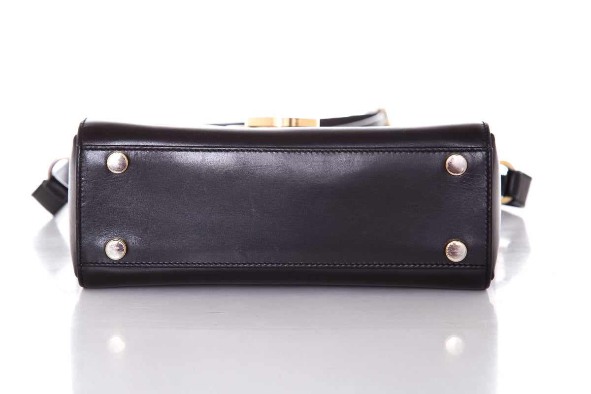 Salvatore Ferragamo Black Gancini Cross-Body