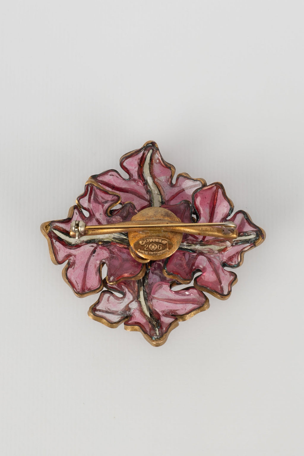Broche en pÃƒÆ’Ã‚Â¢te de verre Chanel 1990s