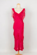 Robe en soie Galliano