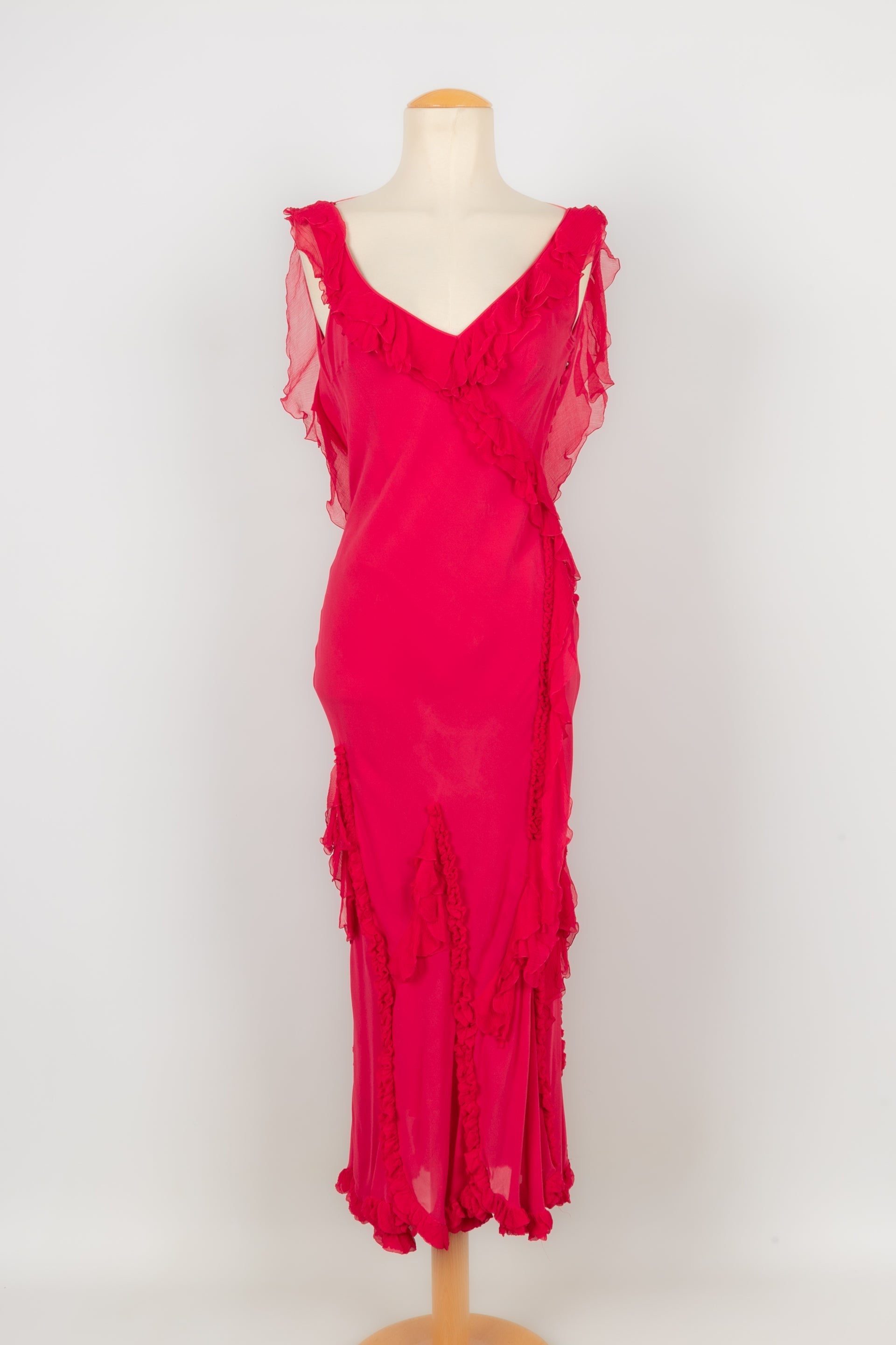Robe en soie Galliano