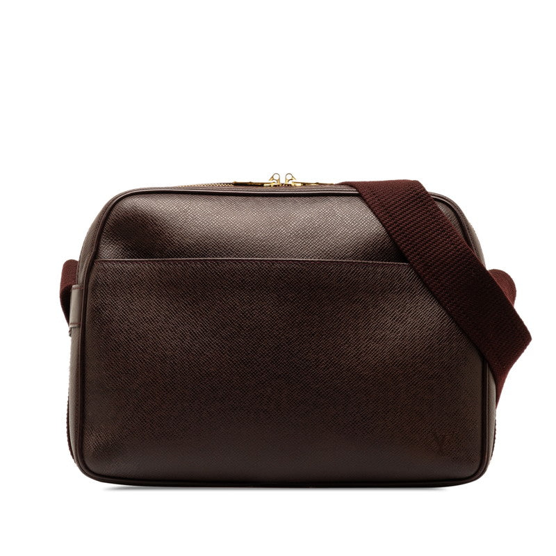 Louis Vuitton Taiga Reporter  Shoulder Bag M30156 Acai Berry Wine Red Leather  Louis Vuitton
