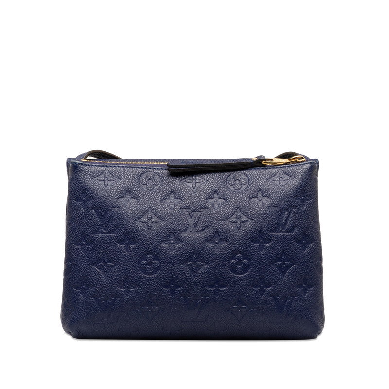 Louis Vuitton Monogram Amplant Twice Shoulder Bag M50262 Iris Navy Leather  Louis Vuitton