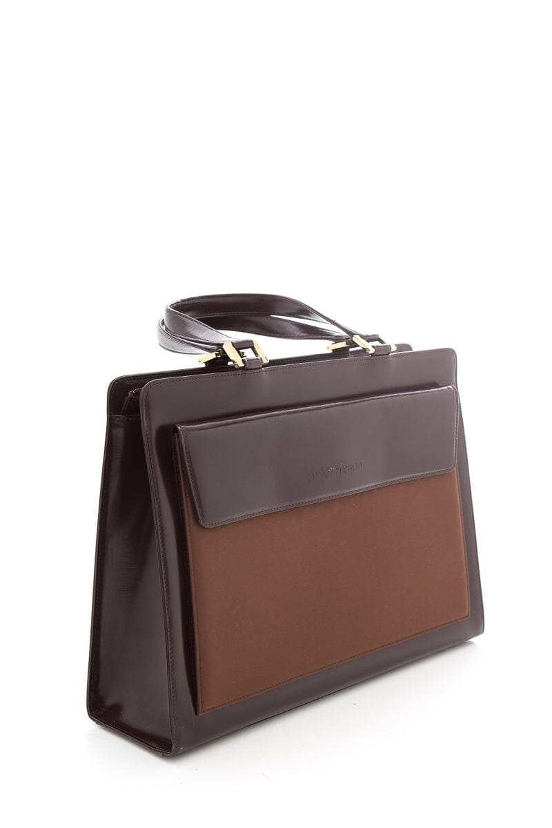 Yves Saint Laurent Vintage Brown Leather Handbag