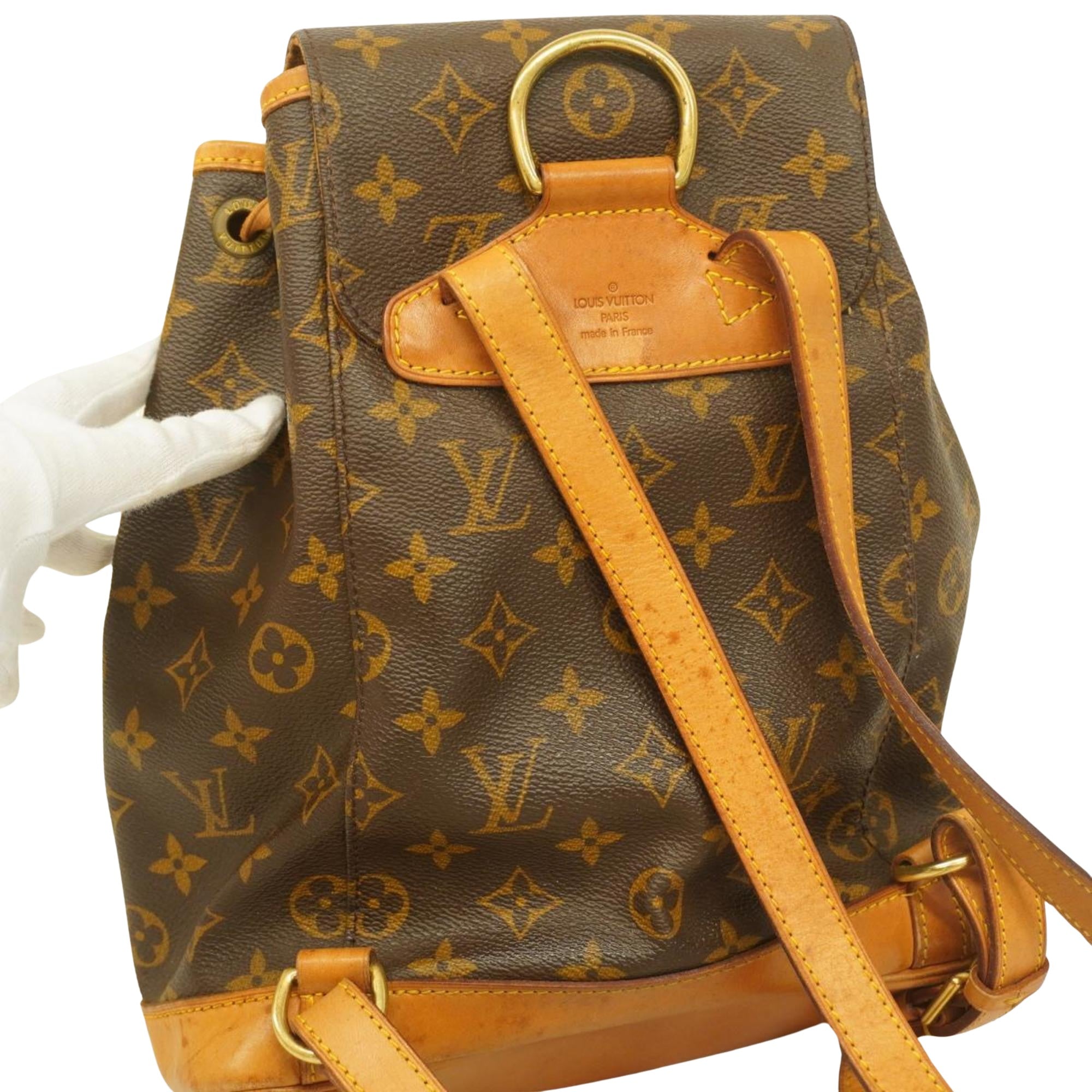 Louis Vuitton Montsouris  Canvas Backpack Bag ()
