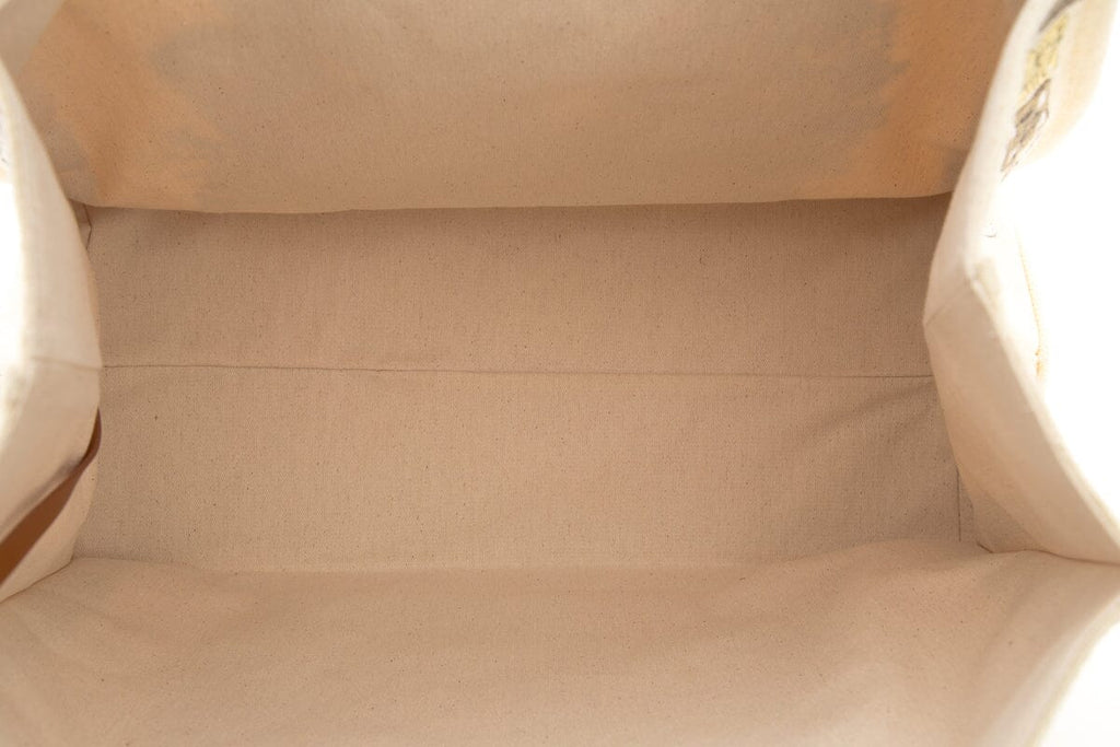Emilio Pucci Cream Embroidered  Tote
