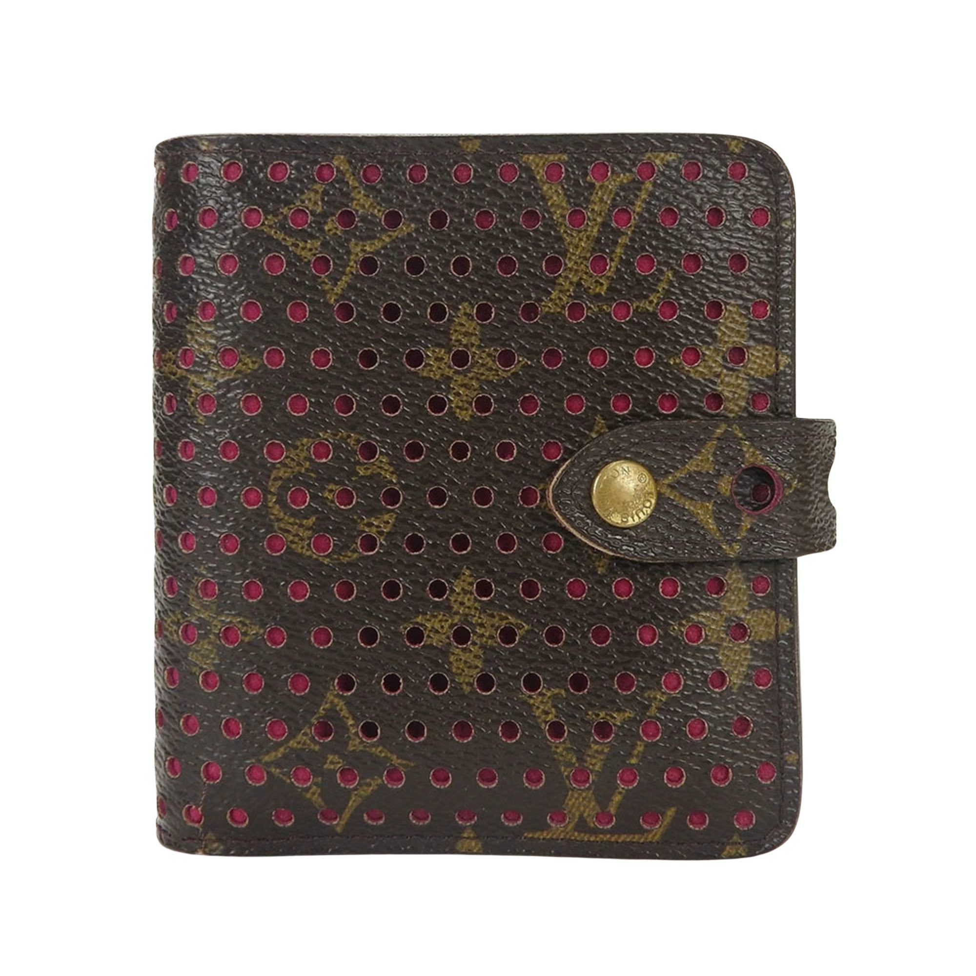 Louis Vuitton Perfo Compact  Canvas Wallet  ()