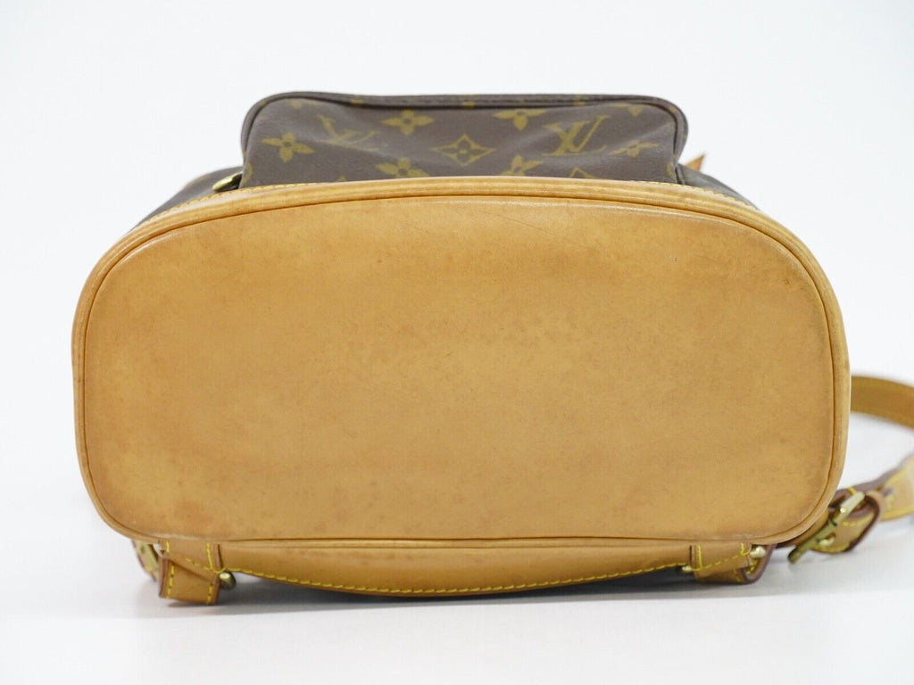 Louis Vuitton Montsouris Mm  Canvas Backpack Bag ()