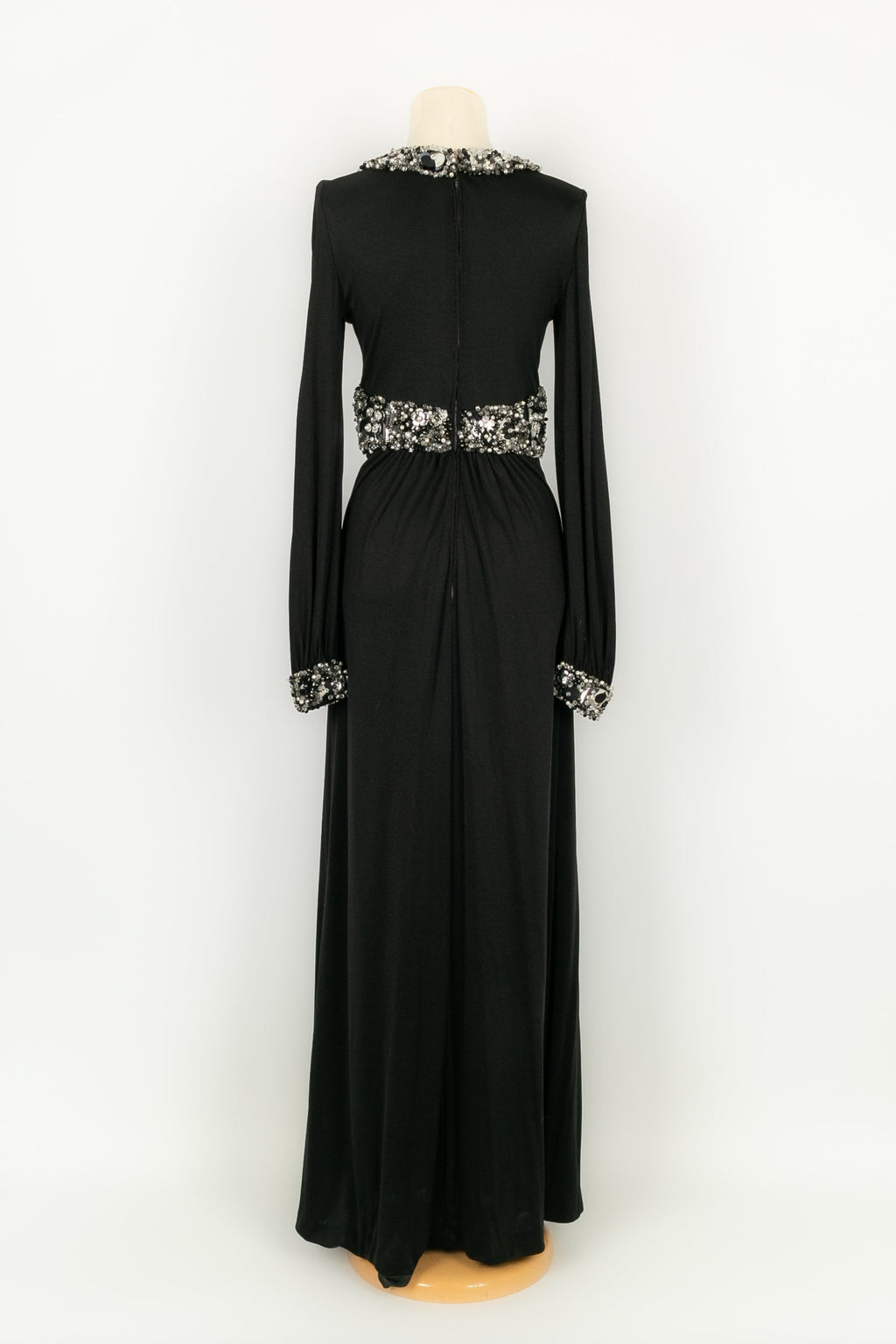 Robe noire en jersey Azzaro