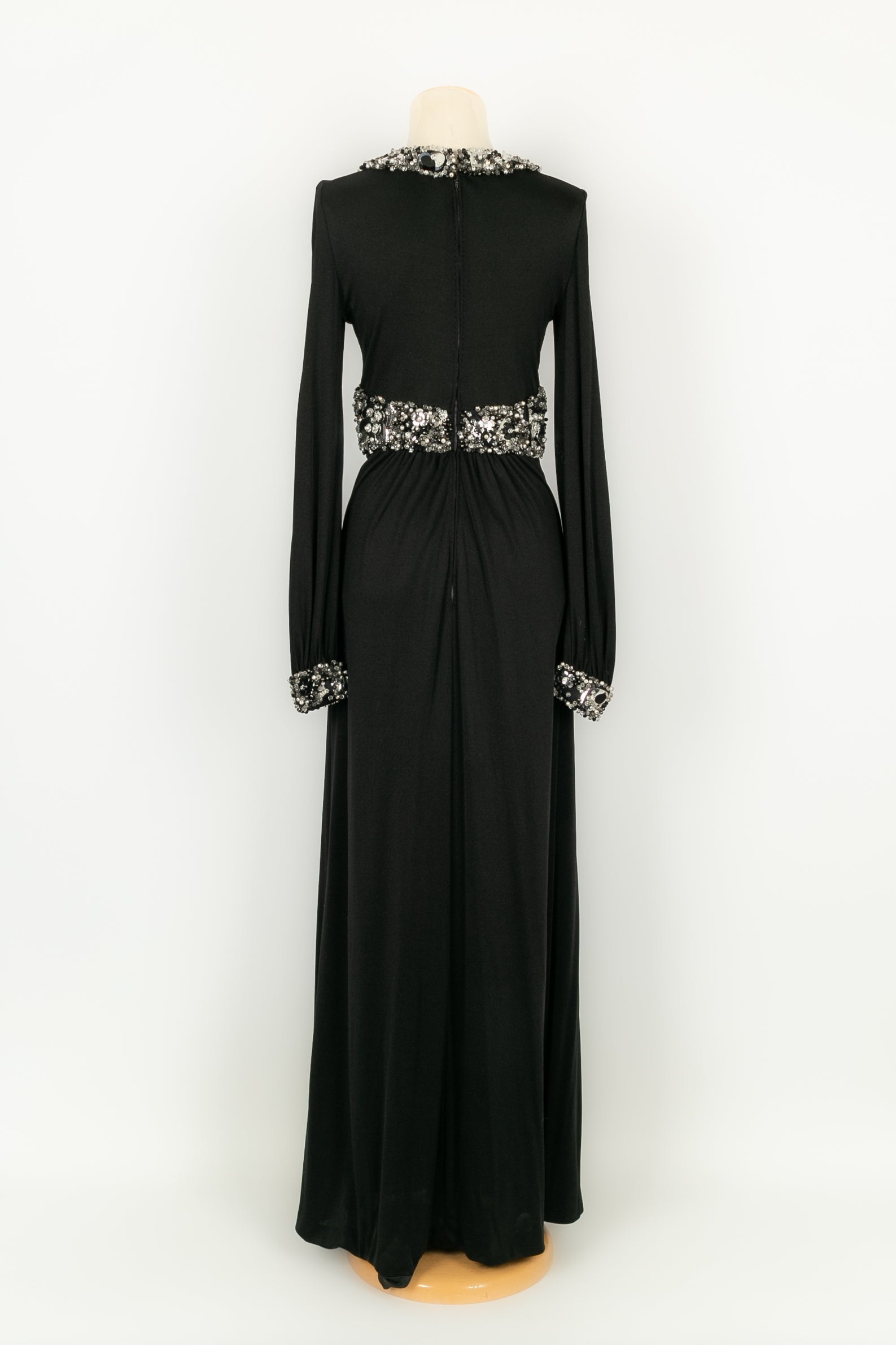 Robe noire en jersey Azzaro