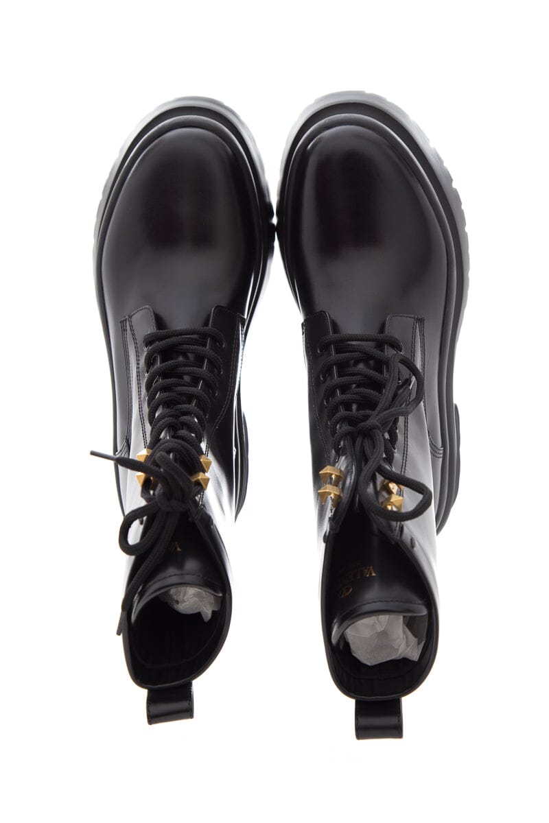 Valentino Black Boots with Rock Studs SZ 40 NWT