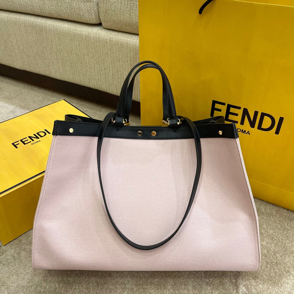 FI GlamI X-tote Bag Pink Canvas For Women, Handbags, Shoulder Bags 16.1in/41cm FF 8BH374