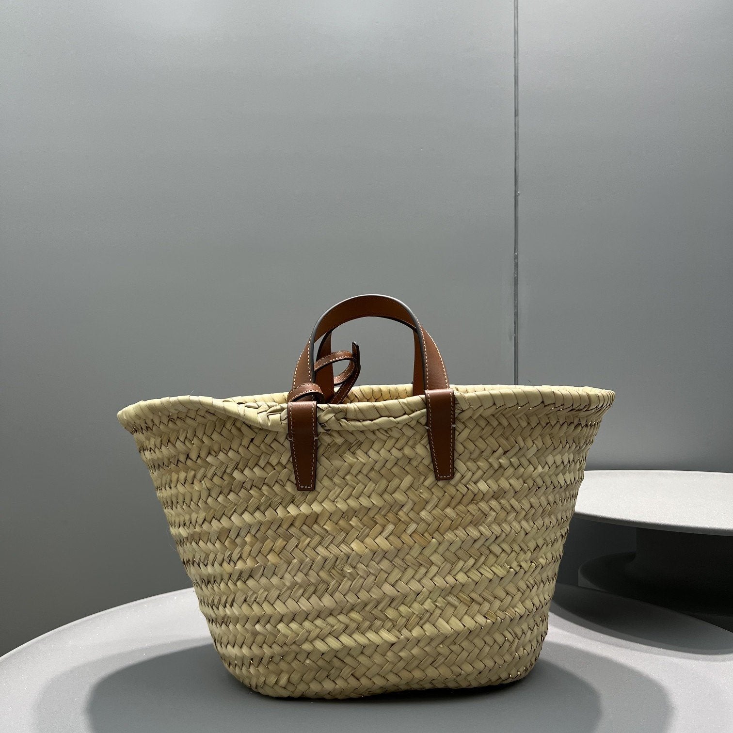 GLAMI Teen Triomphe GLAMI Classic Panier In Palm Leaves With Heart Patch Brown For Women 10in/25cm 194002DUI.04LUÃƒâ€šÃ‚Â 