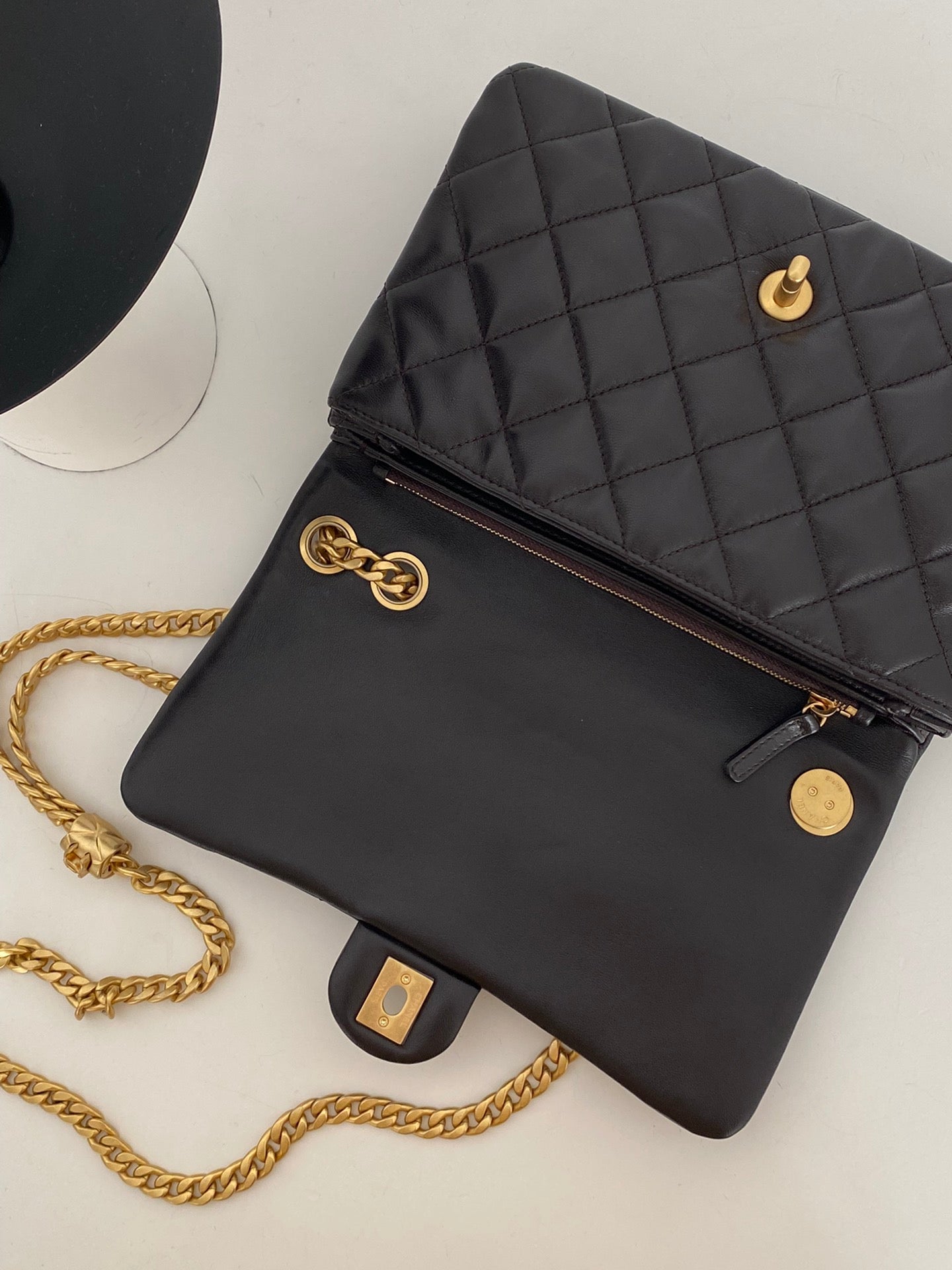 CHLSmall GlamIap Bag Black For Women Bags 8.7in/22cm
