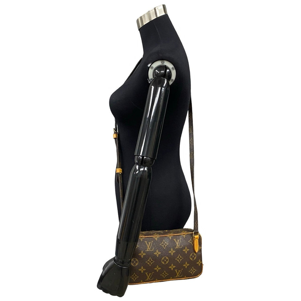 Louis Vuitton Pochette Marly Bandouliere Canvas Crossbody Bag