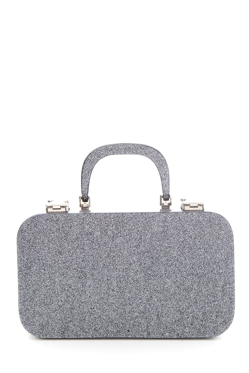 Urania Gazelli Silver Glitter Travel Case