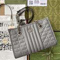 Glami Marmont Small Tote Bag Dark Grey MatelassÃƒÂ© For Women 10in/26.5cm 681483 UM8BN 1711