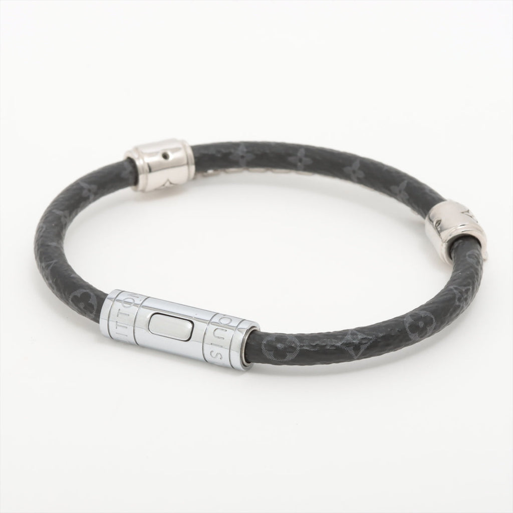 Louis Vuitton BC3283 Bracelet GPPVC Black×Silver M8573E Bracelet Chain It