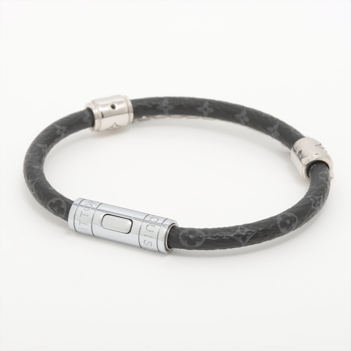 Louis Vuitton BC3283 Bracelet GPPVC Black×Silver M8573E Bracelet Chain It