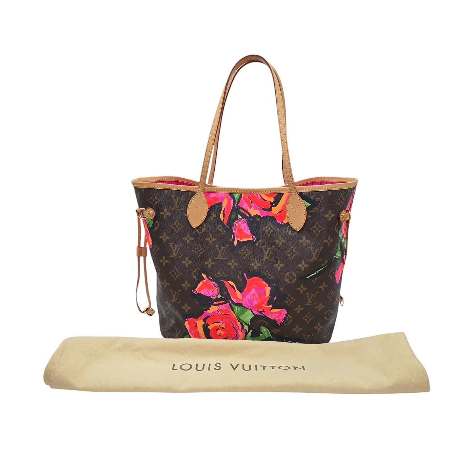 Louis Vuitton Neverfull MM Stephen Sprouse Monogram Roses